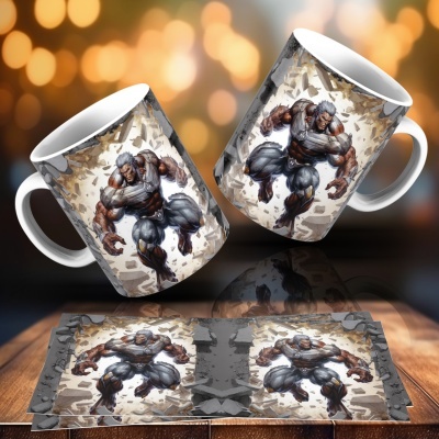 Caneca Heróis e Vilões Imagem 3D