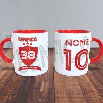Caneca Benfica Campeão 2022/2023 Personalizada