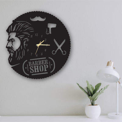 Relógio de Parede Barbeshop
