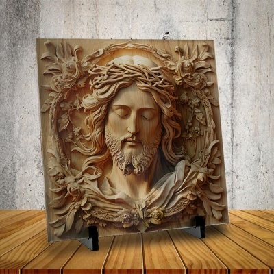 Azulejo Jesus em Madeira