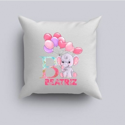 Capa de Almofada Alfabeto Menina Personalizado