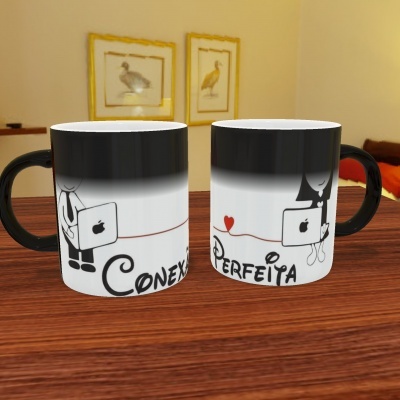 Par Canecas "Conexão Perfeita"