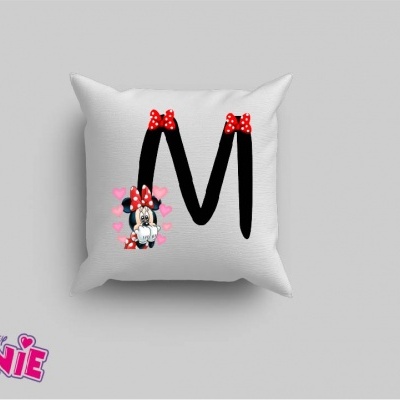 Capa de Almofada Alfabeto Disney Inicial Menina