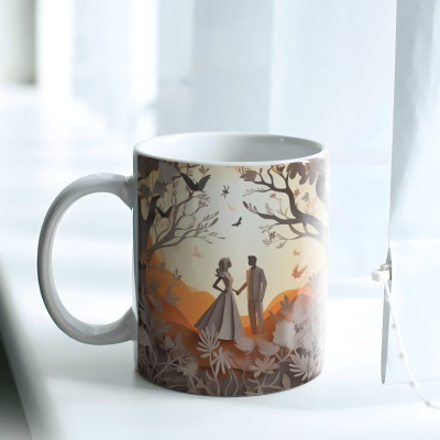 Caneca Casais de Papel