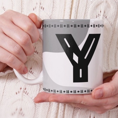 Caneca Alfabeto Geometrico