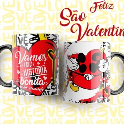 Canecas Mickey Love - 7 Temas