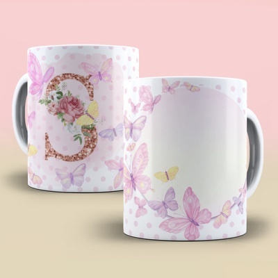 Caneca Alfabeto Borboleta