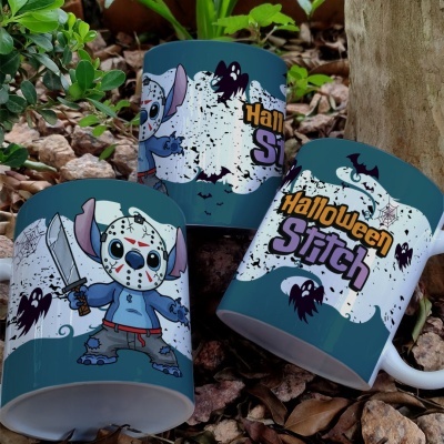 Caneca Stitch Hallowen