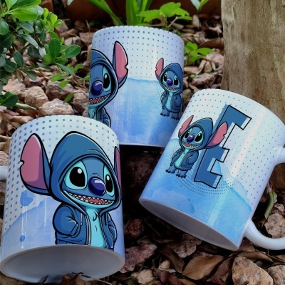 Caneca Alfabeto Stitch