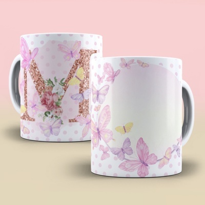 Caneca Alfabeto Borboleta