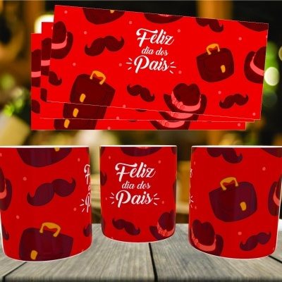 Caneca Feliz Dia do Pai - 12 Imagens