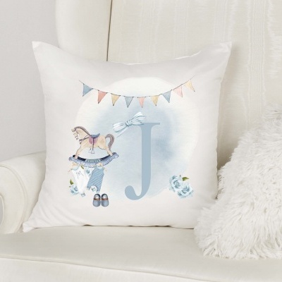Capa de Almofada Alfabeto Menino Personalizado