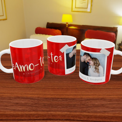 Canecas Namorados Texto e Fotos - 12 Temas