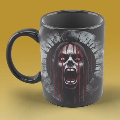 Caneca Terror Imagem  3D  - Terror