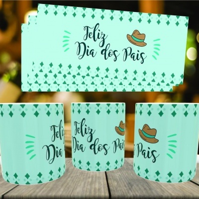 Caneca Feliz Dia do Pai - 12 Imagens