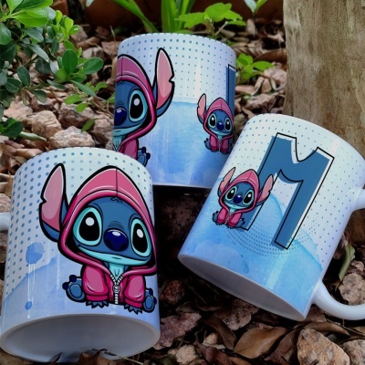 Caneca Alfabeto Stitch