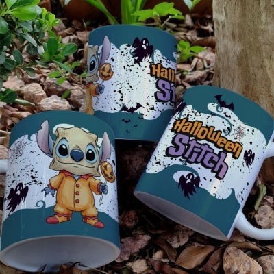 Caneca Stitch Hallowen