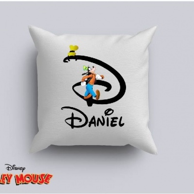 Capa de Almofada Personalizada Alfabeto Disney Inicial Menino