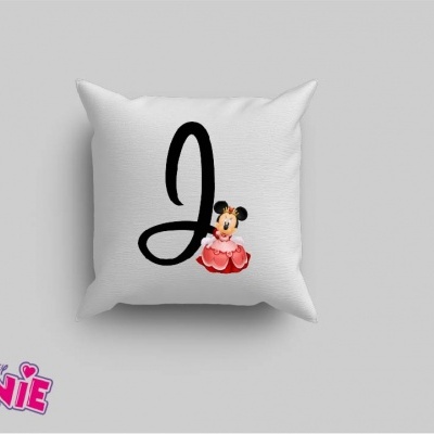 Capa de Almofada Alfabeto Disney Inicial Menina