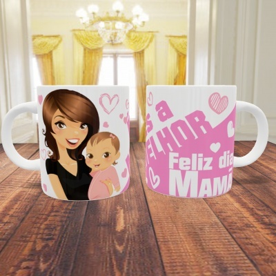 Caneca Dia da Mãe - 10 Imagens
