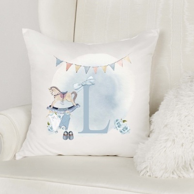 Capa de Almofada Alfabeto Menino Personalizado