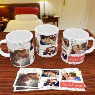 Canecas Love Collage - 9 Temas