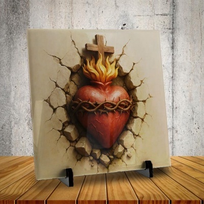 Azulejo Coração Sagrado de Jesus