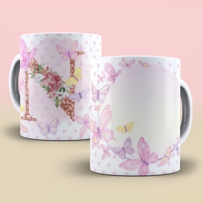 Caneca Alfabeto Borboleta