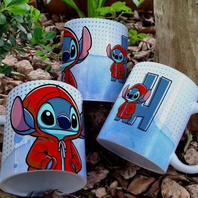 Caneca Alfabeto Stitch