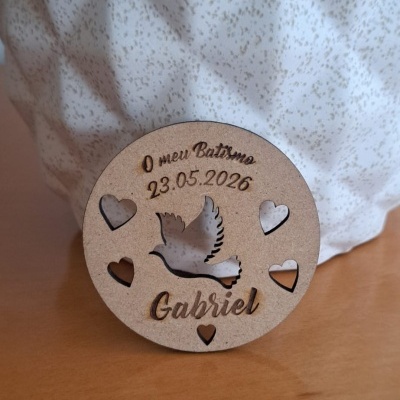 Iman MDF Pomba Personalizado
