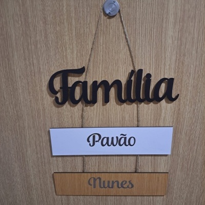 Placa Nome de Família