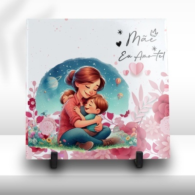 Azulejo Mãe Eu Amo-te Azulejo Mãe Eu Amo-te
