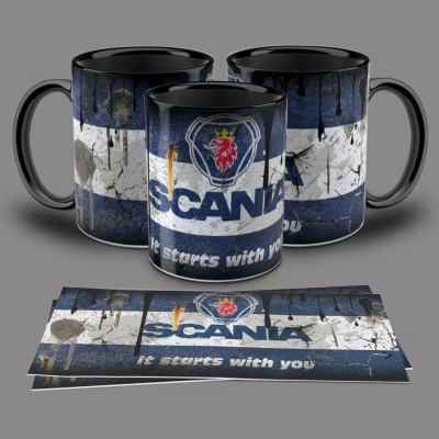 Canecas Marcas de Camiões Lata de Óleo