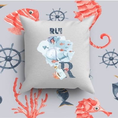 Almofada Alfabeto Menino Personalizado