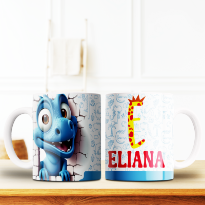 Caneca Alfabeto Dinossauro