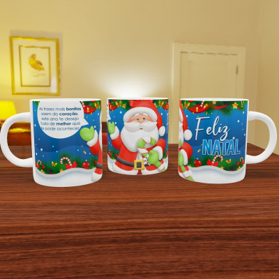 Canecas de Natal c/ frases - 12 temas
