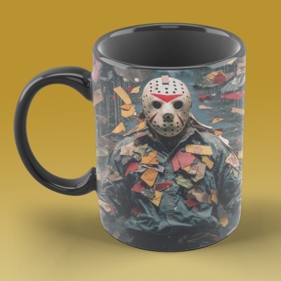 Caneca Terror Imagem  3D - Sexta-feira 13 - Jason