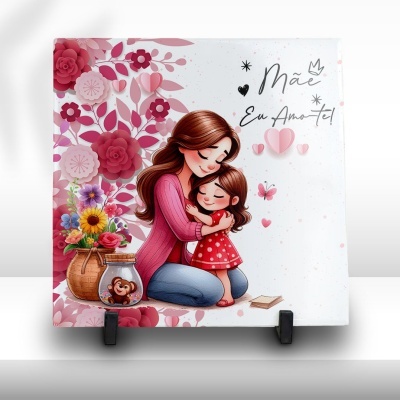 Azulejo Mãe Eu Amo-te Azulejo Mãe Eu Amo-te