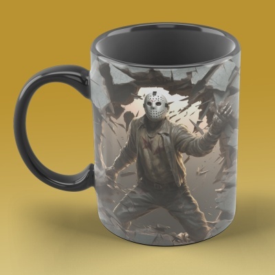 Caneca Terror Imagem  3D - Sexta-feira 13 - Jason