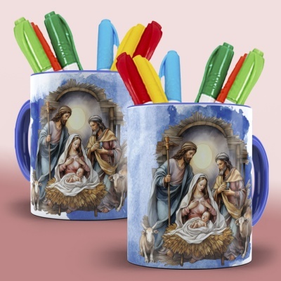 Caneca Presépio de Natal
