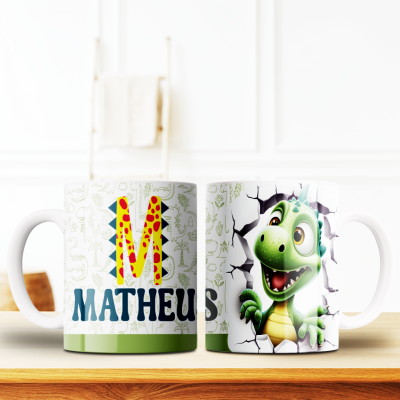 Caneca Alfabeto Dinossauro