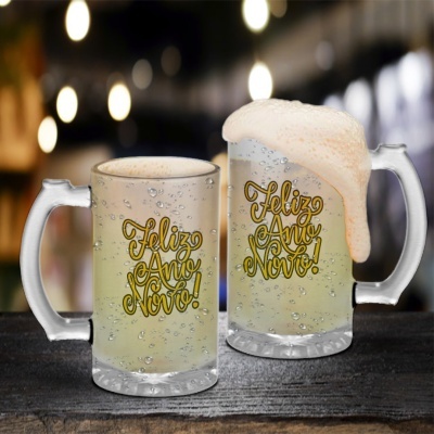 Caneca de Cerveja Ano Novo