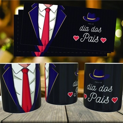 Caneca Feliz Dia do Pai - 12 Imagens