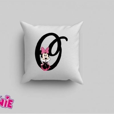 Capa de Almofada Alfabeto Disney Inicial Menina