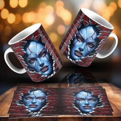 Caneca Heróis e Vilões Imagem 3D