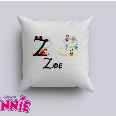 Capa de Almofada Personalizada Alfabeto Disney Menina