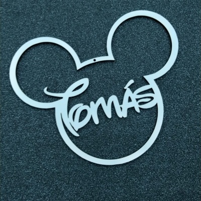Pendurante Minnie e Mickey Personalizado com Nome