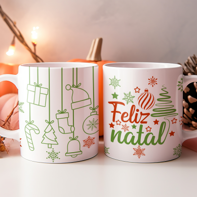 Caneca Natal Clean