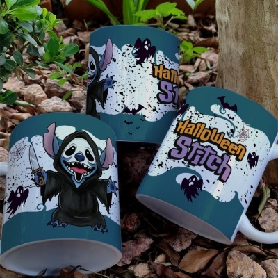 Caneca Stitch Hallowen