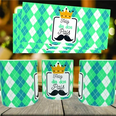 Caneca Feliz Dia do Pai - 12 Imagens